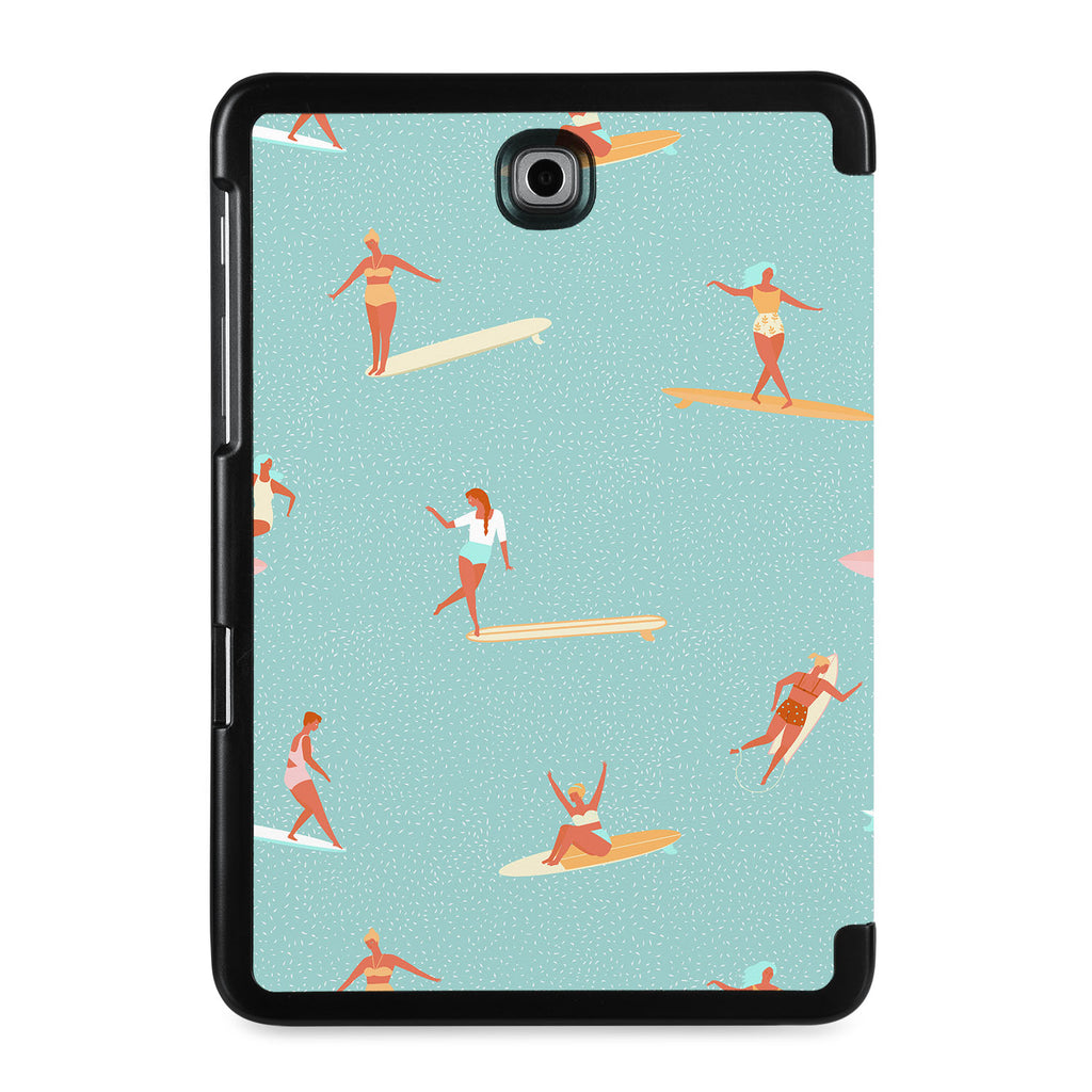 the back view of Personalized Samsung Galaxy Tab Case with Summer design