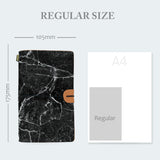 
midori style traveler's notebook with moody marble design in regular size 175mm x 105mm