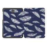 the whole printed area of Personalized Samsung Galaxy Tab Case with Feather design