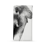Back Side of Personalized Huawei Wallet Case with Elephant design - swap