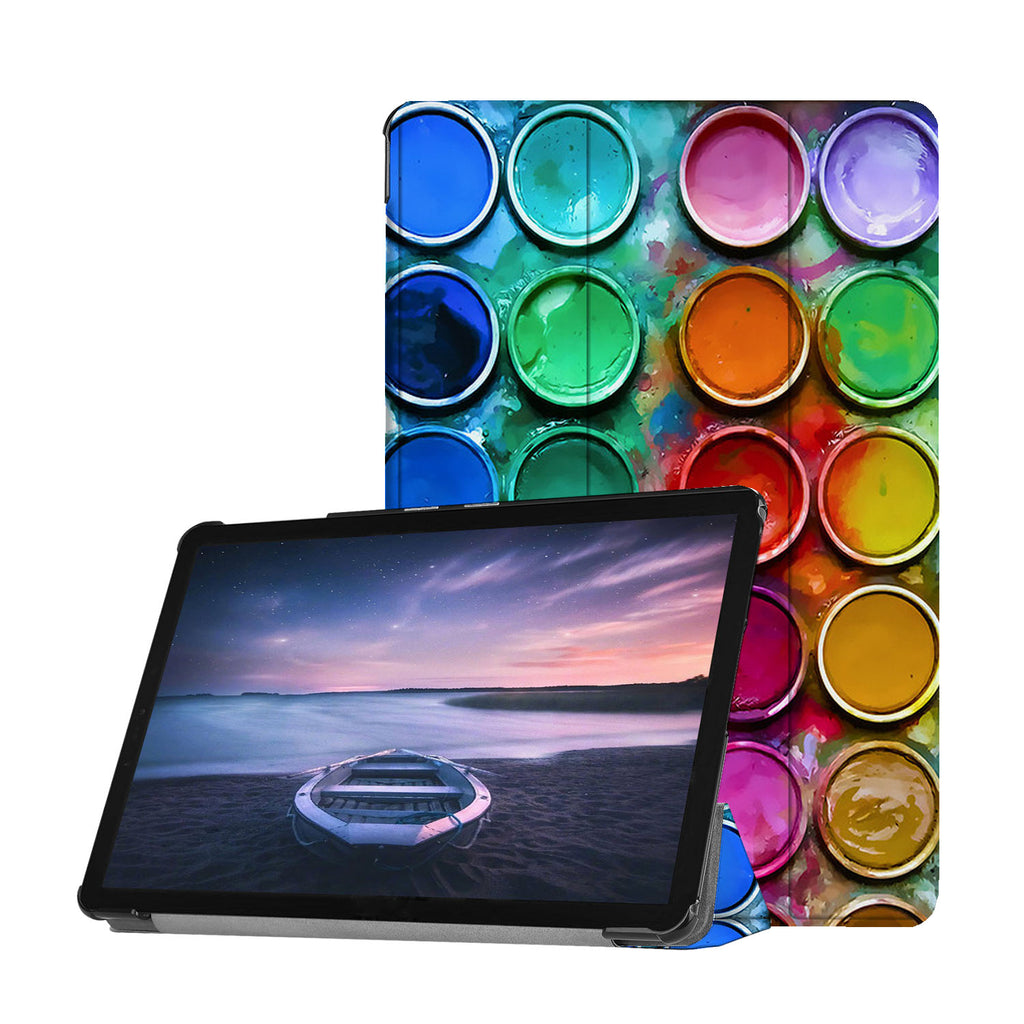 Personalized Samsung Galaxy Tab Case with Science design provides screen protection during transit