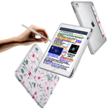 Vista Case iPad Premium Case with Flat Flower 2 Design has trifold folio style designed for best tablet protection with the Magnetic flap to keep the folio closed.