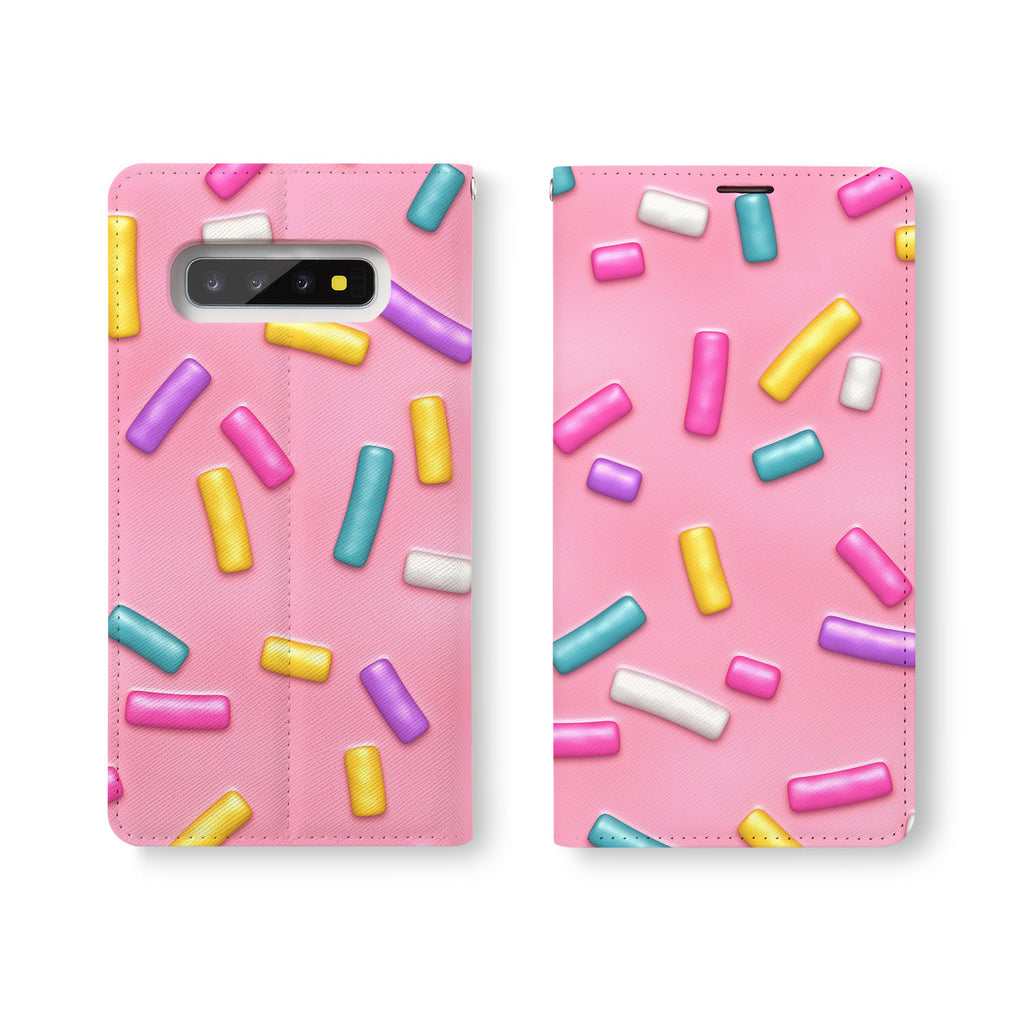 Personalized Samsung Galaxy Wallet Case with Candy desig marries a wallet with an Samsung case, combining two of your must-have items into one brilliant design Wallet Case. 