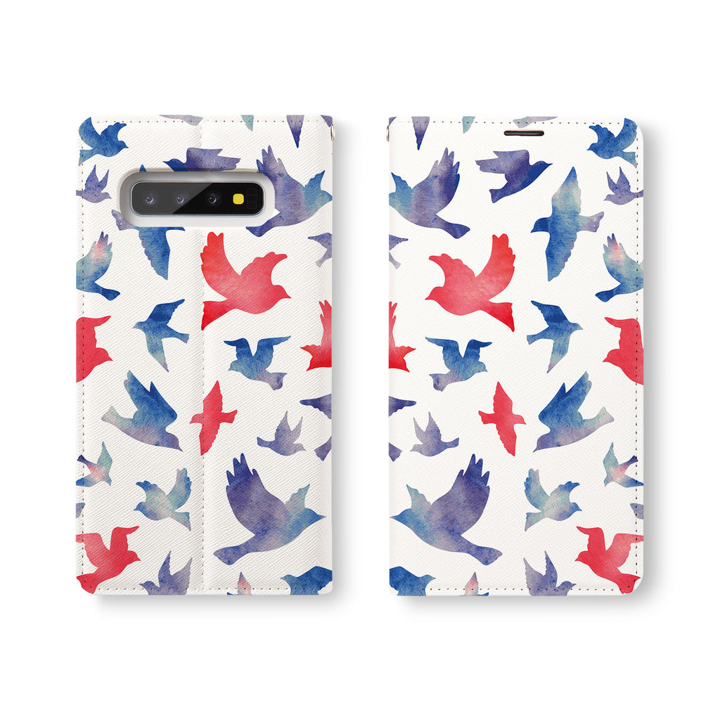 Personalized Samsung Galaxy Wallet Case with Bird desig marries a wallet with an Samsung case, combining two of your must-have items into one brilliant design Wallet Case. 