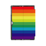 the back side of Personalized Microsoft Surface Pro and Go Case with Rainbow design