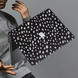 hardshell case with Polka Dot design holds up to scratches, punctures, and dents