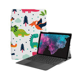 the Hero Image of Personalized Microsoft Surface Pro and Go Case with Dinosaur design