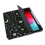 personalized iPad case with pencil holder and Space design - swap