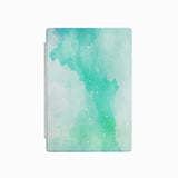 the front side of Personalized Microsoft Surface Pro and Go Case with Abstract Watercolor Splash design