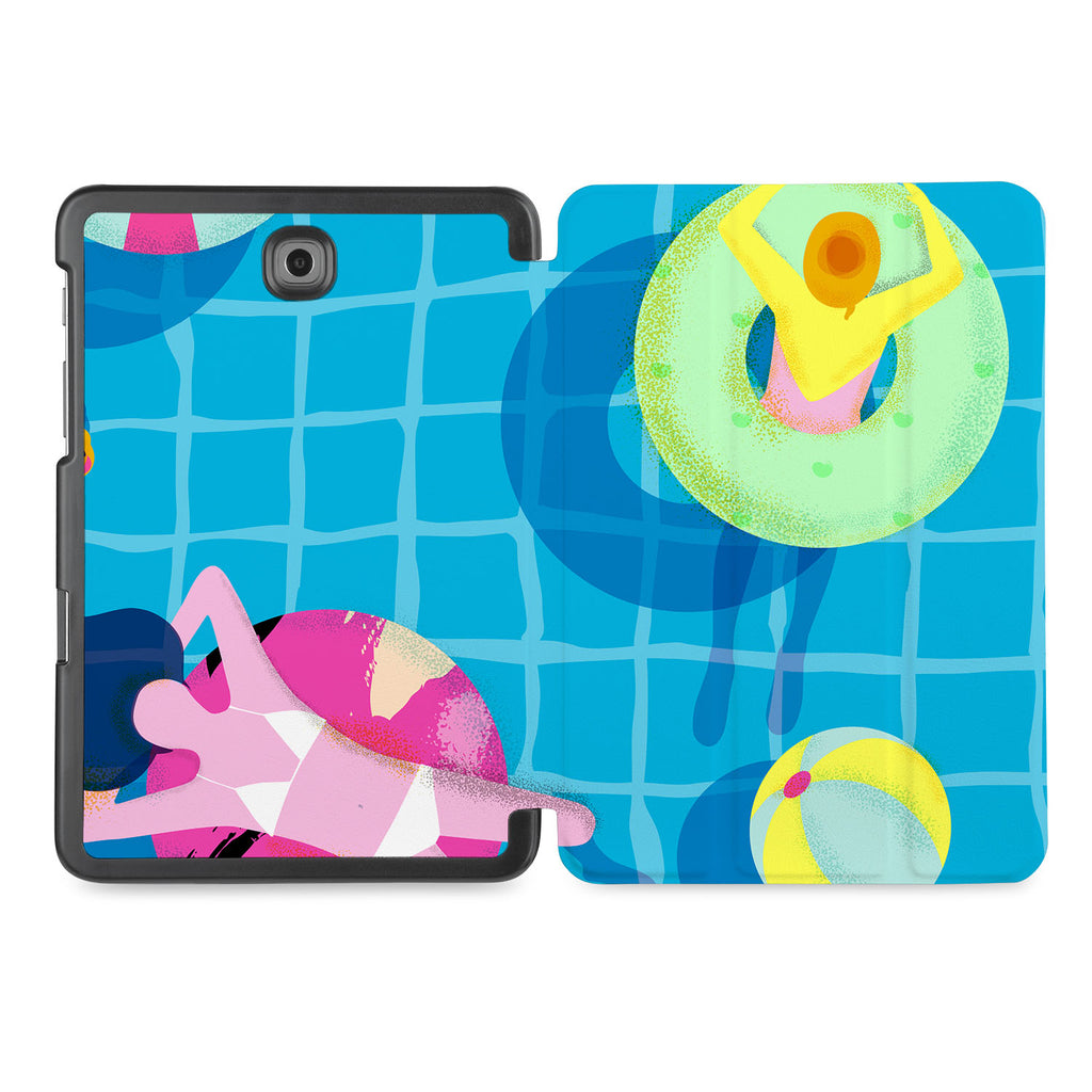 the whole printed area of Personalized Samsung Galaxy Tab Case with Beach design