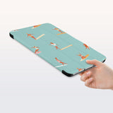 a hand is holding the Personalized Samsung Galaxy Tab Case with Summer design