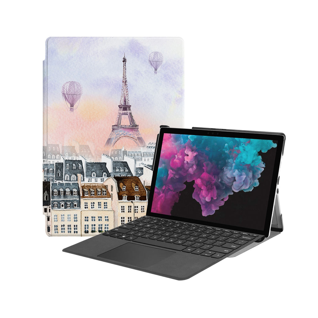 the Hero Image of Personalized Microsoft Surface Pro and Go Case with Travel design