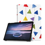 Personalized Samsung Galaxy Tab Case with Geometry Pattern design provides screen protection during transit