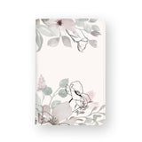 front view of personalized RFID blocking passport travel wallet with Blooming Spring design