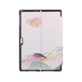 the back side of Personalized Microsoft Surface Pro and Go Case with Marble Art design