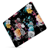 Protect your macbook  with the #1 best-selling hardshell case with Black Flower design