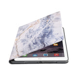 Auto wake and sleep function of the personalized iPad folio case with Marble design 