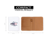 compact size of personalized RFID blocking passport travel wallet with Animals Of The Ghost design