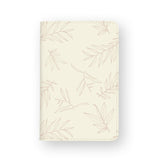 front view of personalized RFID blocking passport travel wallet with Romantic Leaves design