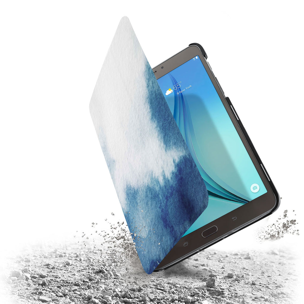 the drop protection feature of Personalized Samsung Galaxy Tab Case with Abstract Ink Painting design