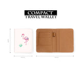 compact size of personalized RFID blocking passport travel wallet with Tropical Treasures design