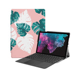 the Hero Image of Personalized Microsoft Surface Pro and Go Case with Pink Flower 2 design