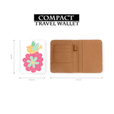 compact size of personalized RFID blocking passport travel wallet with Sweet Valentine design