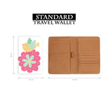 standard size of personalized RFID blocking passport travel wallet with Sweet Valentine design