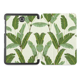 the whole printed area of Personalized Samsung Galaxy Tab Case with Green Leaves design