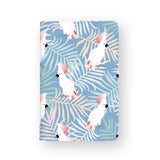front view of personalized RFID blocking passport travel wallet with Bird design