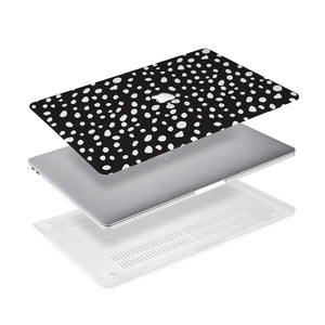 Ultra-thin and lightweight two-piece hardshell case with Polka Dot design is easy to apply and remove - swap