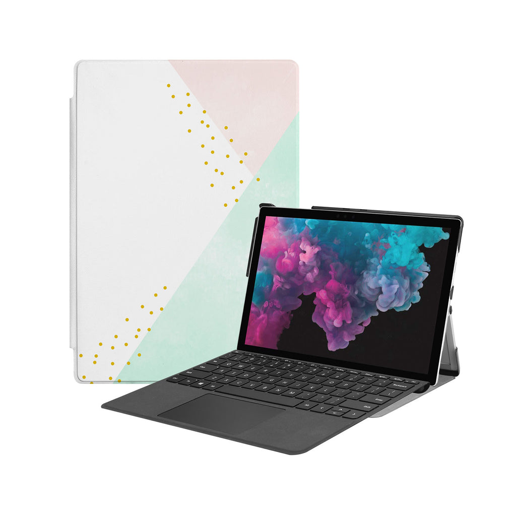the Hero Image of Personalized Microsoft Surface Pro and Go Case with Simple Scandi Luxe design
