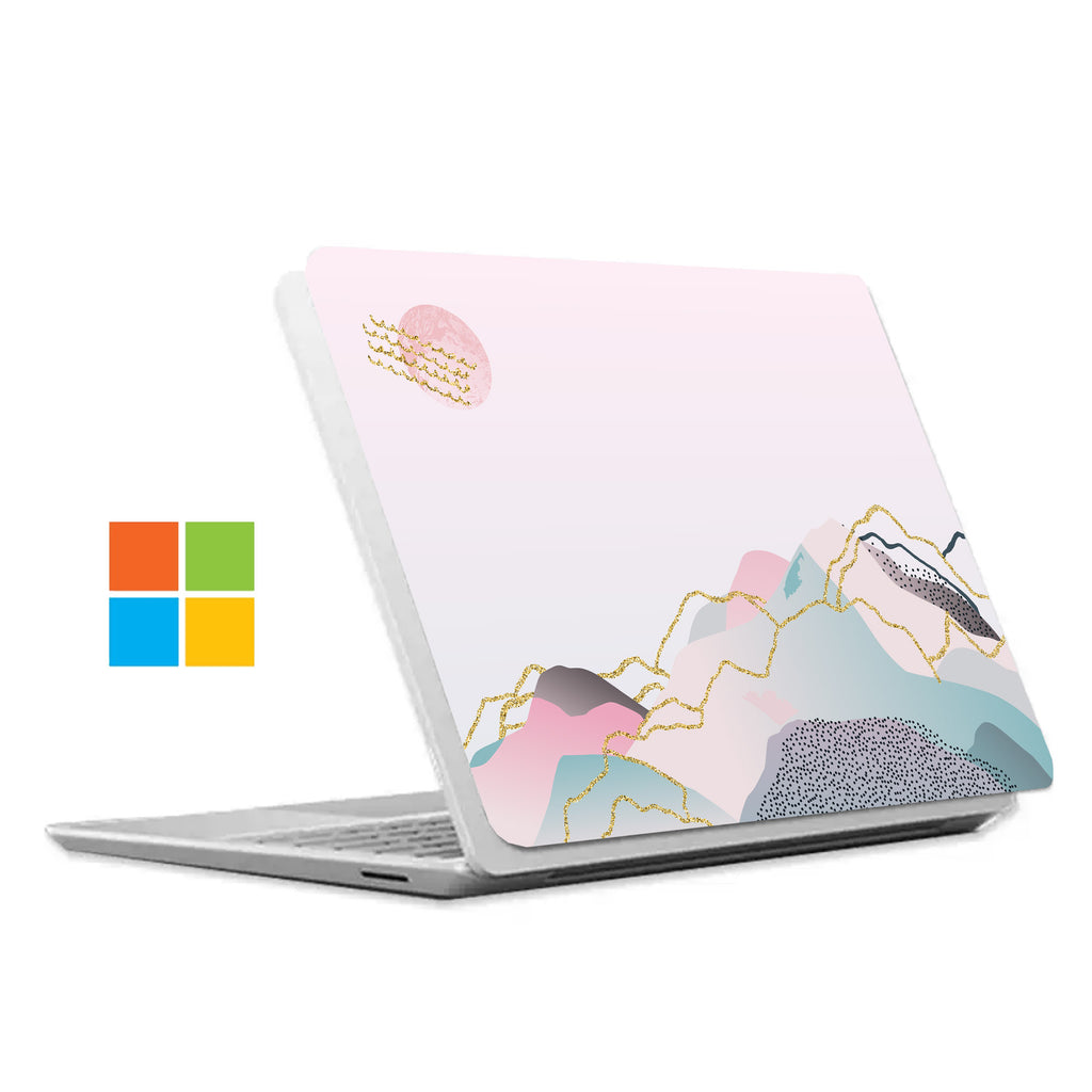 The #1 bestselling Personalized microsoft surface laptop Case with Marble Art design