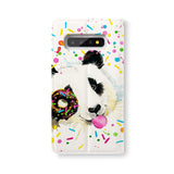 Back Side of Personalized Samsung Galaxy Wallet Case with Panda design - swap