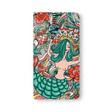 Front Side of Personalized Samsung Galaxy Wallet Case with Mermaid design
