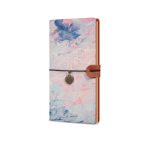 Traveler's Notebook - Oil Painting Abstract-the side view of midori style traveler's notebook - swap