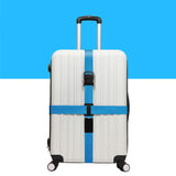 Luggage Crossed Strap - Blue