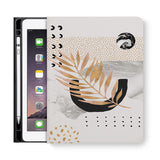 frontview of personalized iPad folio case with 01 design