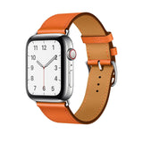 Single Tour Genuine Leather Band for Apple Watch - Orange