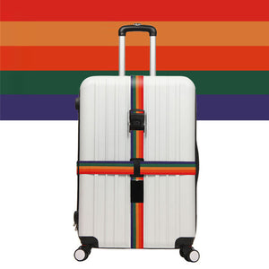Luggage Crossed Strap - Rainbow