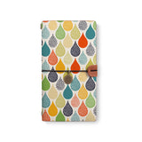 the front top view of midori style traveler's notebook with 2 design