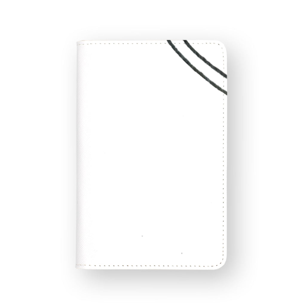 front view of personalized RFID blocking passport travel wallet with Croky Faith design