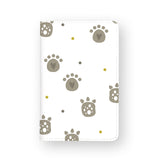 front view of personalized RFID blocking passport travel wallet with 7 design