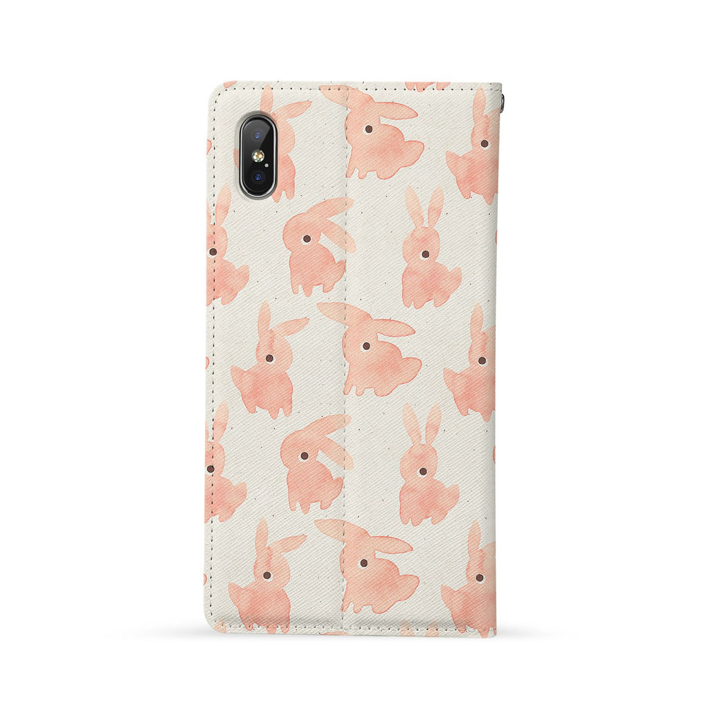 Back Side of Personalized Huawei Wallet Case with Farmer Animals design - swap