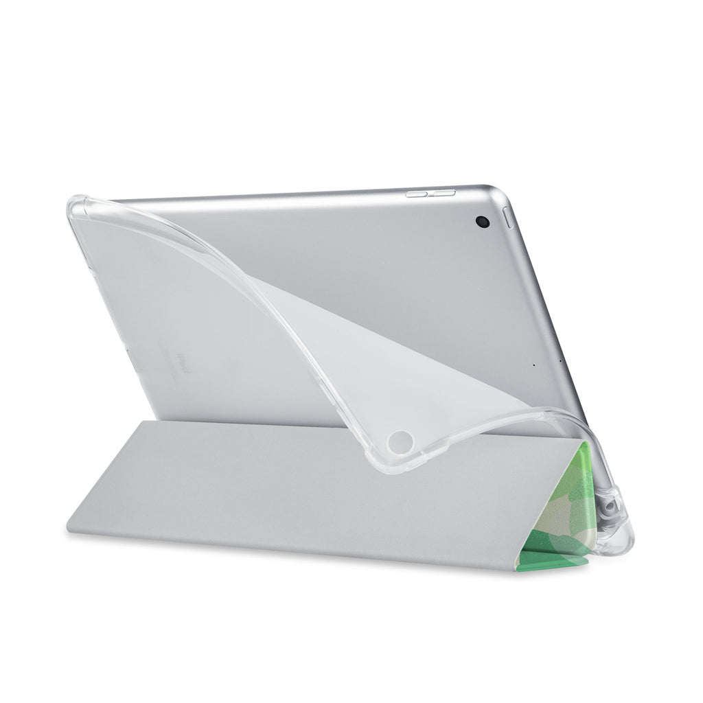 Balance iPad SeeThru Casd with Leaves Design has a soft edge-to-edge liner that guards your iPad against scratches.