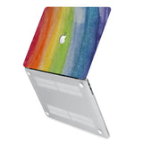 hardshell case with Rainbow design has rubberized feet that keeps your MacBook from sliding on smooth surfaces