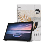 Personalized Samsung Galaxy Tab Case with Marble Flower design provides screen protection during transit