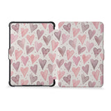 the whole front and back view of personalized kindle case paperwhite case with Love design