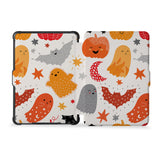 the whole front and back view of personalized kindle case paperwhite case with Halloween design