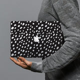 hardshell case with Polka Dot design combines a sleek hardshell design with vibrant colors for stylish protection against scratches, dents, and bumps for your Macbook